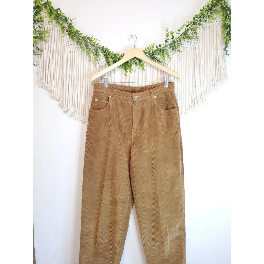 Vintage Brown Straight Leg Corduroy Pants - Picture 2 of 6